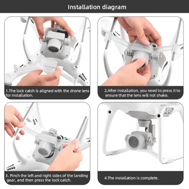Camera Gimbal Lock Buckle Lock Holder Protection Cover For DJI Phantom 4 Pro - ORIWHIZDJI & Insta360 AccessoriesDJI Phantom Series