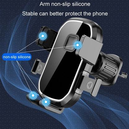Car Air Outlet Hook Firmly Navigation Mobile Phone Holder, Mirror Black - ORIWHIZ