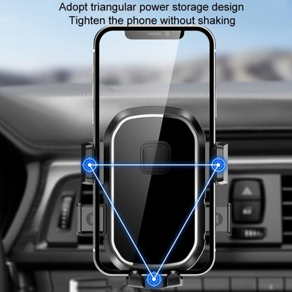 Car Air Outlet Hook Firmly Navigation Mobile Phone Holder, Mirror Black - ORIWHIZ