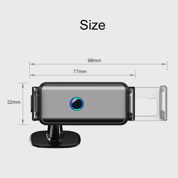 Car Air Outlet Smart Navigation Electric Mobile Phone Holder, 660 Black, 660 Gray, 661 Clamping, 661 Paste - ORIWHIZ