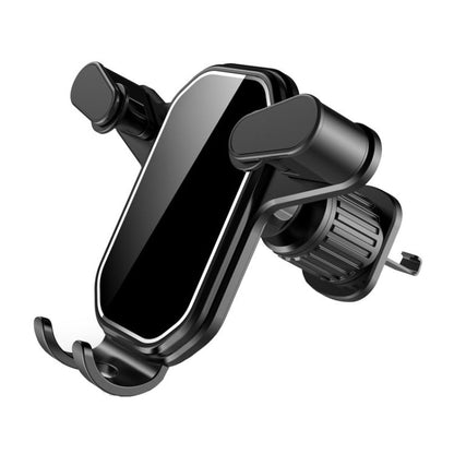 Car Air Outlet Upside - down Hook Strong Mobile Phone Holder, Cool Black, High - grade Black - ORIWHIZ