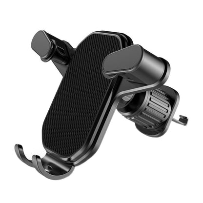 Car Air Outlet Upside - down Hook Strong Mobile Phone Holder, Cool Black, High - grade Black - ORIWHIZ