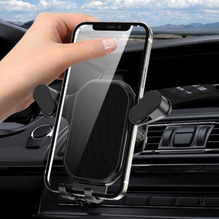 Car Air Outlet Upside - down Hook Strong Mobile Phone Holder, Cool Black, High - grade Black - ORIWHIZ
