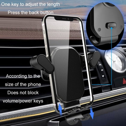 Car Air Outlet Upside - down Hook Strong Mobile Phone Holder, Cool Black, High - grade Black - ORIWHIZ