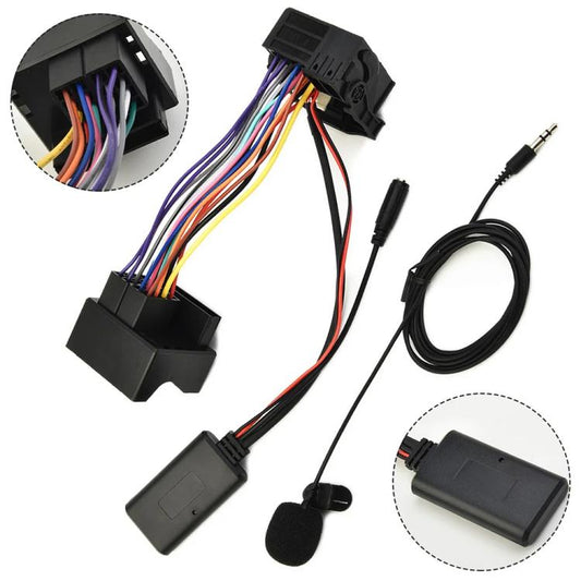 Car AUX Bluetooth Audio Cable + MIC for BMW E60, For BMW E60(MIC) - ORIWHIZCar Replacement PartsDIY CablesIn Car