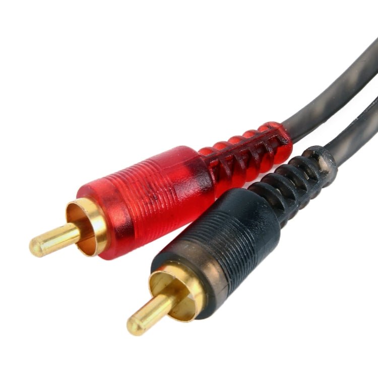 Car AV Audio Video 1 Female to 2 Male Copper Extension Cable Wiring Harness, Cable Length: 26cm, 1 Female to 2 Male (Copper) - ORIWHIZCar Replacement PartsDIY CablesIn Car