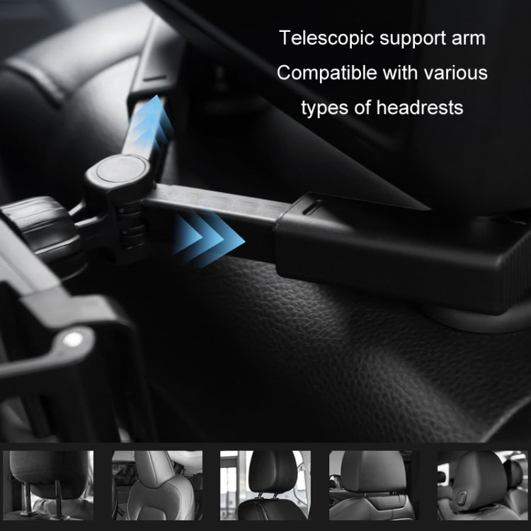 Car Back Seat Buckle Type Rotating Telescopic Mobile Phone Tablet Holder, Tablet Holder(Black) - ORIWHIZ