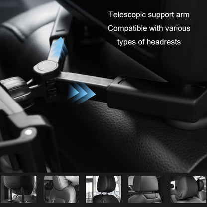Car Back Seat Buckle Type Rotating Telescopic Mobile Phone Tablet Holder, Tablet Holder(Black) - ORIWHIZ