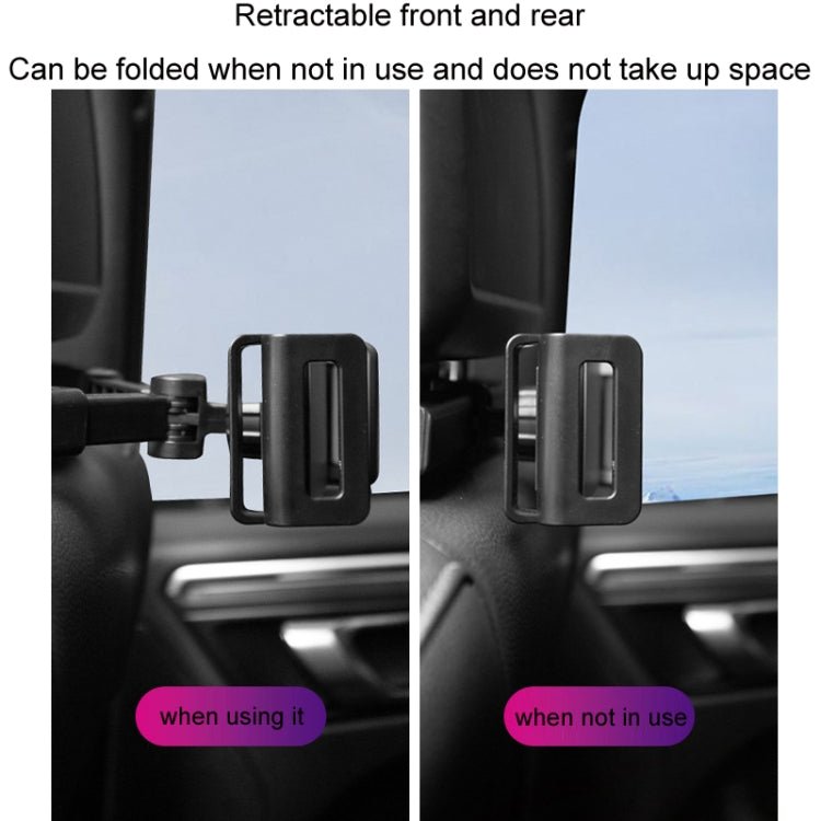 Car Back Seat Buckle Type Rotating Telescopic Mobile Phone Tablet Holder, Tablet Holder(Black) - ORIWHIZ