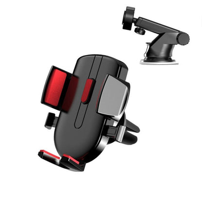 Car Cell Phone Telescopic Holder Universal Automobile Navigation Bracket, Air Vent Model, Suction Cup Model, 2 In 1 - ORIWHIZ