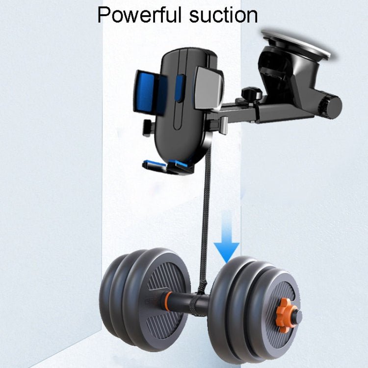 Car Cell Phone Telescopic Holder Universal Automobile Navigation Bracket, Air Vent Model, Suction Cup Model, 2 In 1 - ORIWHIZ