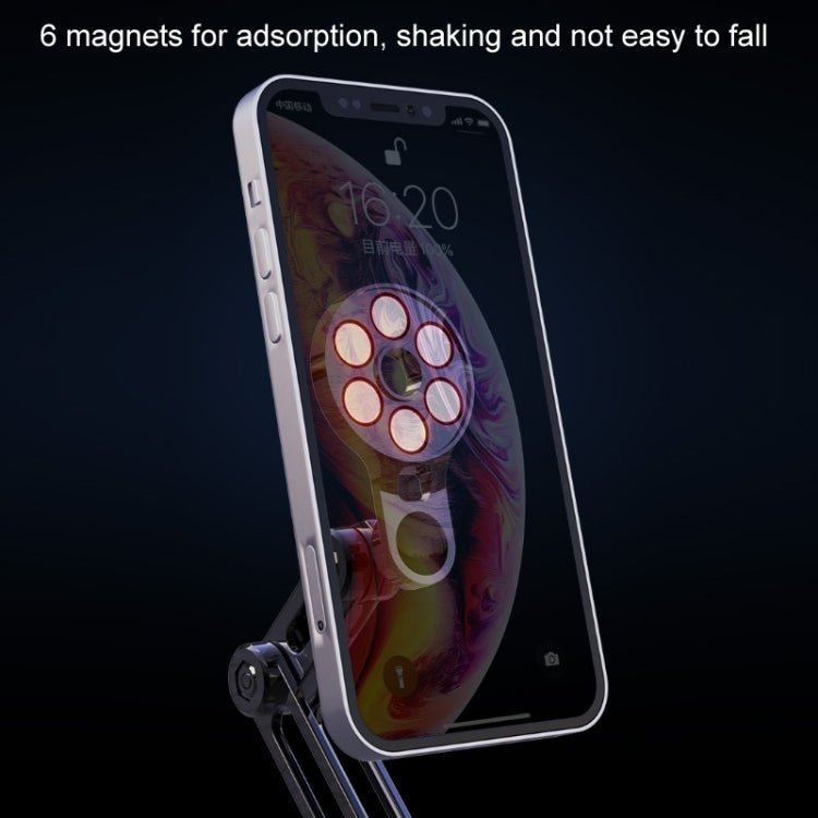 Car Desktop Folding Magnetic Suction Stretch Live Mobile Phone Holder, 1210 - ORIWHIZ