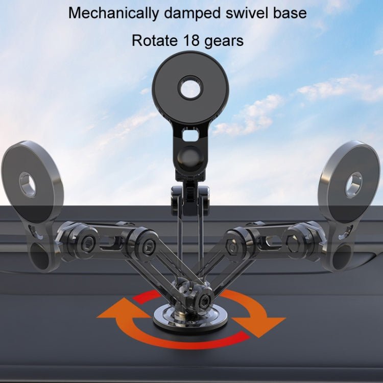 Car Desktop Folding Magnetic Suction Stretch Live Mobile Phone Holder, 1210 - ORIWHIZ