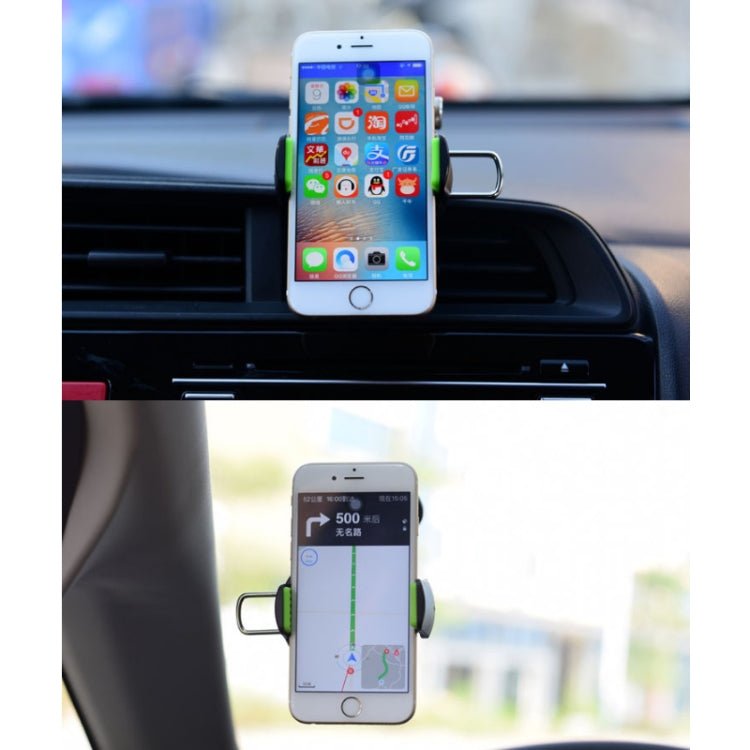 Car Diamond Suction Cup Mobile Phone Holder, Green, Black - ORIWHIZ