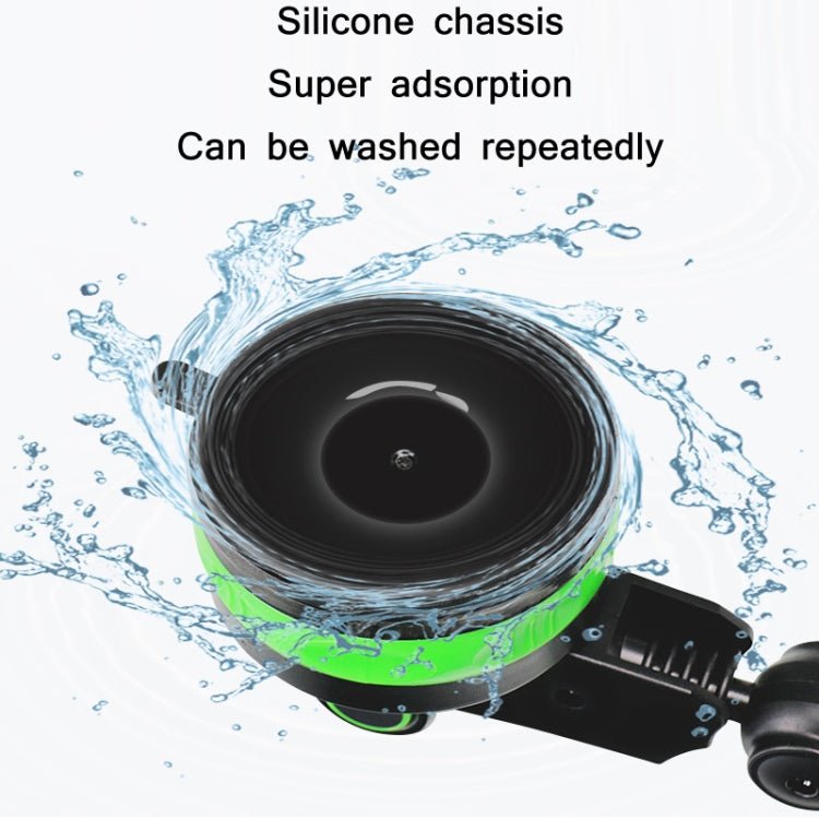 Car Diamond Suction Cup Mobile Phone Holder, Green, Black - ORIWHIZ
