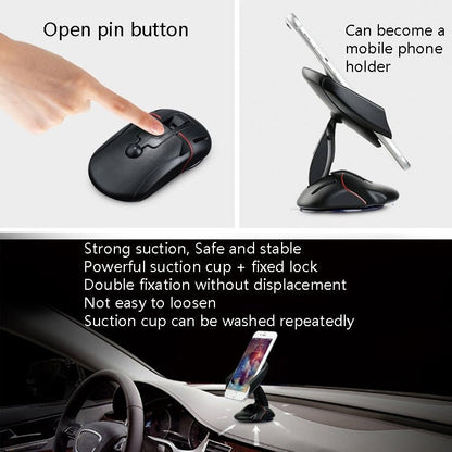 Car Mobile Phone Frame Car Universal Mouse Suction Cup Mobile Phone Bracket, BY - 510 - ORIWHIZ