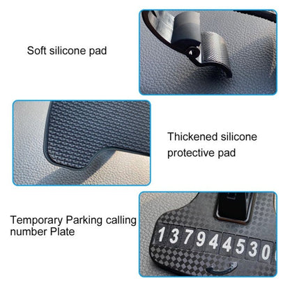 Car Mobile Phone Holder Buckle Instrument Trolley Inner Clip Mobile Phone Navigation Bracket With Number Plate, Navigation Bracket With Number Plate - ORIWHIZ