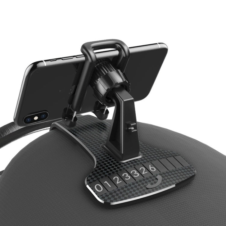 Car Mobile Phone Holder Buckle Instrument Trolley Inner Clip Mobile Phone Navigation Bracket With Number Plate, Navigation Bracket With Number Plate - ORIWHIZ