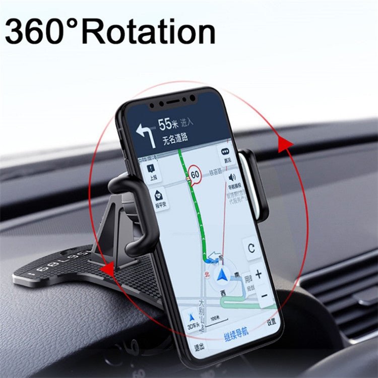Car Mobile Phone Holder Buckle Instrument Trolley Inner Clip Mobile Phone Navigation Bracket With Number Plate, Navigation Bracket With Number Plate - ORIWHIZ