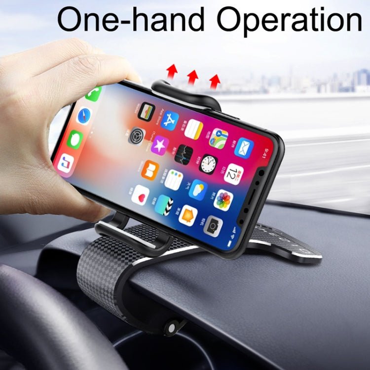 Car Mobile Phone Holder Buckle Instrument Trolley Inner Clip Mobile Phone Navigation Bracket With Number Plate, Navigation Bracket With Number Plate - ORIWHIZ