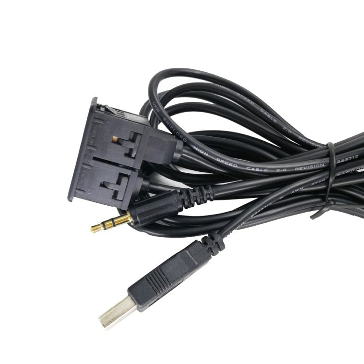 Car Modified AUX+USB Socket Audio Modification Accessories 3.5mm USB Extension Line, AUX+USB - ORIWHIZCar Replacement PartsDIY CablesIn Car