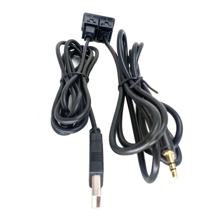 Car Modified AUX+USB Socket Audio Modification Accessories 3.5mm USB Extension Line, AUX+USB - ORIWHIZCar Replacement PartsDIY CablesIn Car