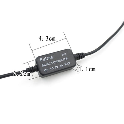 Car Motorcycle Single USB Car Charger DC 12V To 5V 3A Power Adapter for Car GPS Tracker DVR, Length: 1m, Car Single USB Power Adapter - ORIWHIZCar Replacement PartsDIY CablesIn Car