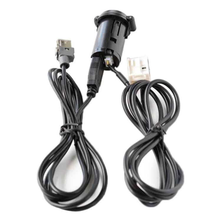 Car RD45 USB / AUX Audio Adapter Cable for Citroen C2/C5 / Peugeot 207/307/408/508/4007, For Citroen C2/C5 / Peugeot 207/307/408/508/4007 - ORIWHIZCar Replacement PartsDIY CablesIn Car