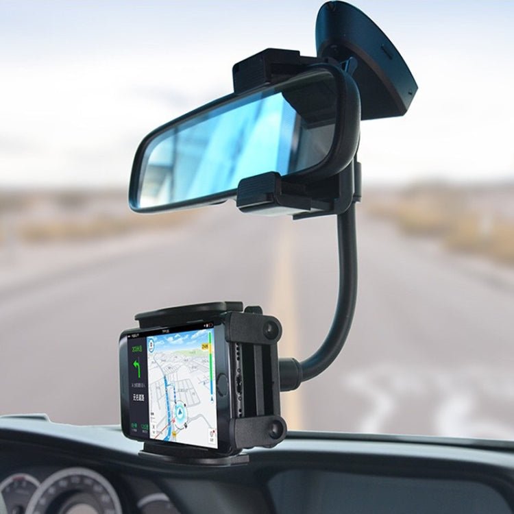 Car Rearview Mirror Hose Bracket Mobile Phone Clip Universal Navigation Bracket, H59+C38 - ORIWHIZ