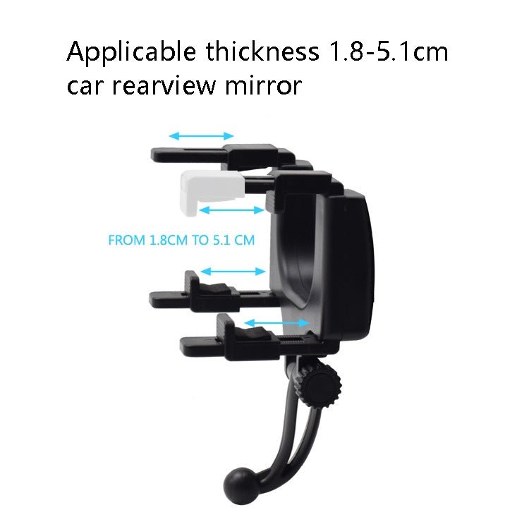 Car Rearview Mirror Universal Navigation Mobile Phone Bracket, R001 - ORIWHIZ
