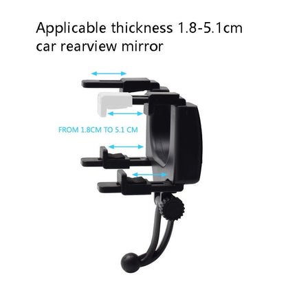 Car Rearview Mirror Universal Navigation Mobile Phone Bracket, R001 - ORIWHIZ