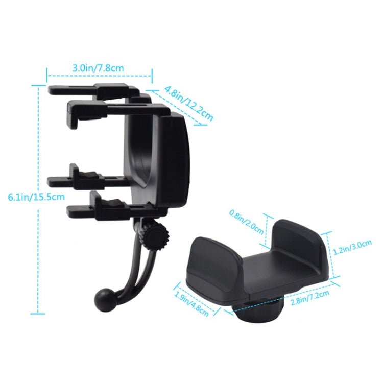 Car Rearview Mirror Universal Navigation Mobile Phone Bracket, R001 - ORIWHIZ