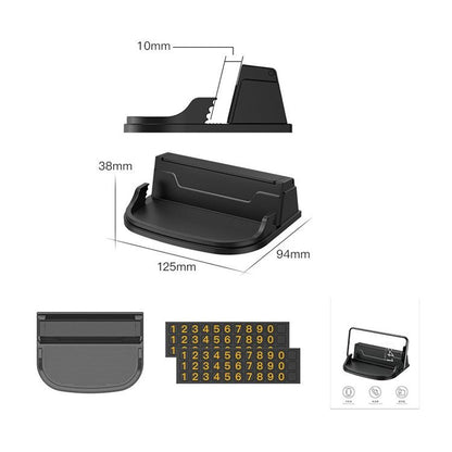 Car Temporary Parking Card Car Mobile Phone Holder Multi - Function Hidden Temporary Parking Card, SD - 1028 - ORIWHIZ