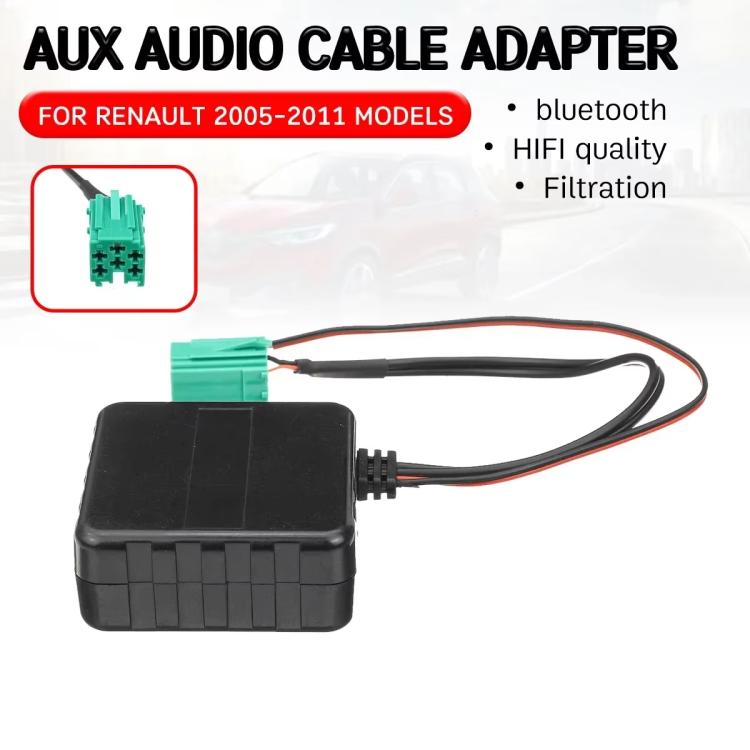 Car Wireless Bluetooth Module AUX Audio Adapter Cable for Renault, For Renault Model - ORIWHIZCar Replacement PartsDIY CablesIn Car