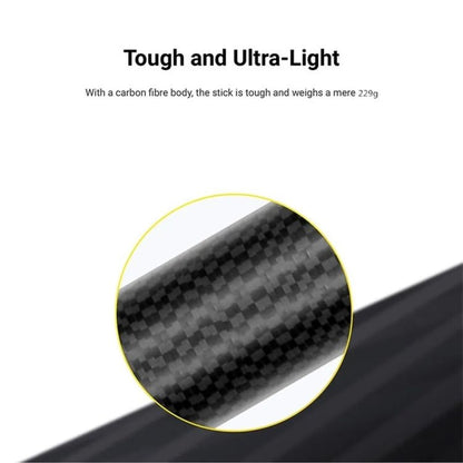 Carbon Fiber Extended Monopod Invisible Selfie Stick For Insta360 / DJI Action / GoPro / Xiao Yi Sports Camera, 1.5m, 3m, 5m - ORIWHIZDJI & Insta360 AccessoriesExtendable PoleUniversal Grip Tripod