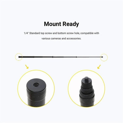 Carbon Fiber Extended Monopod Invisible Selfie Stick For Insta360 / DJI Action / GoPro / Xiao Yi Sports Camera, 1.5m, 3m, 5m - ORIWHIZDJI & Insta360 AccessoriesExtendable PoleUniversal Grip Tripod