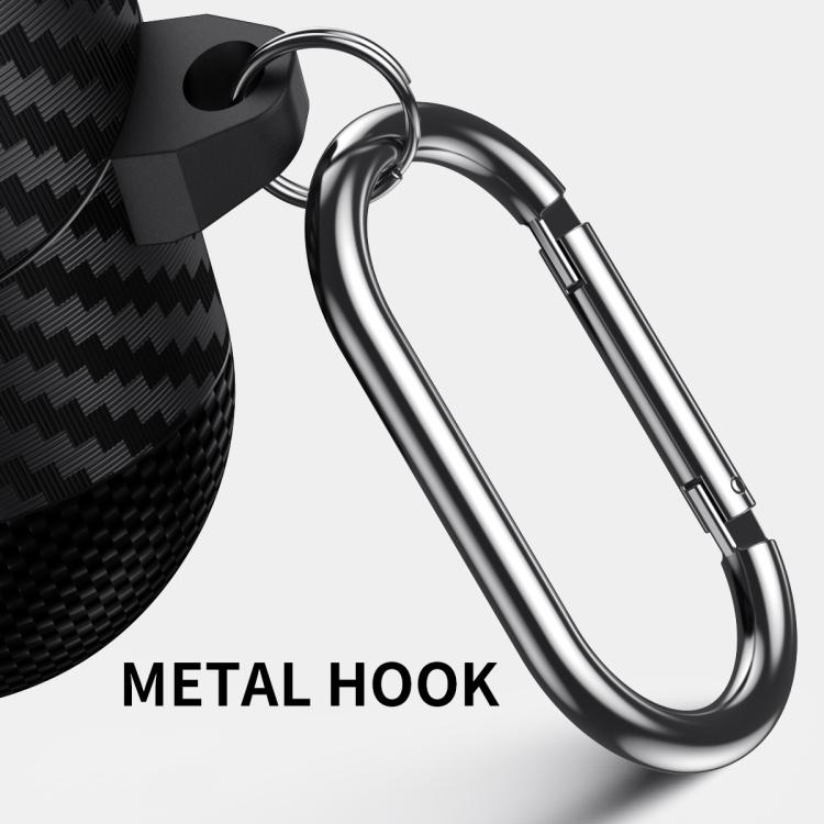 Carbon Fiber Pattern Skull Lock Bluetooth Earphone Protective Case, For Samsung Galaxy Buds3 Pro - ORIWHIZ