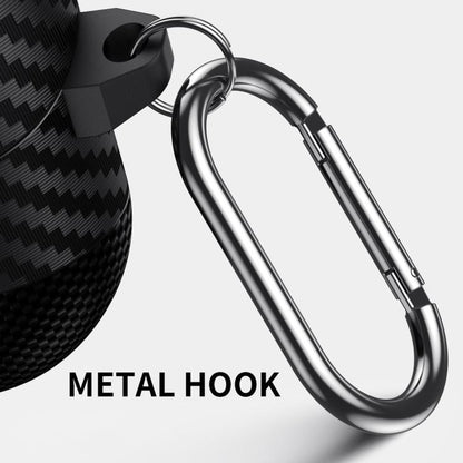 Carbon Fiber Pattern Skull Lock Bluetooth Earphone Protective Case, For Samsung Galaxy Buds3 Pro - ORIWHIZ