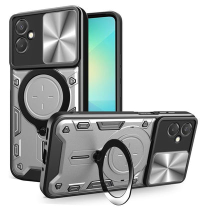 CD Texture Sliding Camshield Magnetic Holder Phone Case, For Samsung Galaxy A37 5G, For Samsung Galaxy A06 5G, For Samsung Galaxy A56 5G, For Samsung Galaxy A26 5G, For Samsung Galaxy A36 5G, For Samsung Galaxy A16 5G, For Samsung Galaxy A06 4G        ... - ORIWHIZGalaxy Phone CasesMore Galaxy CaseSamsung Accessories