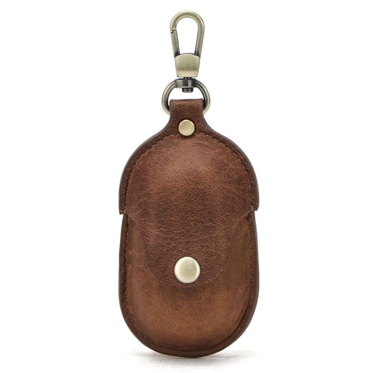 CF1109 For Galaxy Buds Crazy Horse Texture Clamshell Earphone Protective Leather Case with Hook, For Galaxy Buds - ORIWHIZ