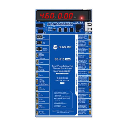 Charging Activation Fixture 5 - 9V Adaptive Voltage Support iPhone 16 Series and Android Models, SUNSHINE SS - 916 Ultra - ORIWHIZ