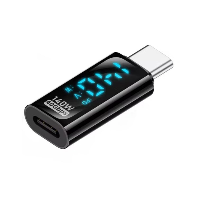 Charging Adapter with Digital Display, 8 Pin Male to Type - C Female 35W, Type - C Male to 8 Pin Female 35W, Type - C Male to Type - C Female 140W - ORIWHIZ