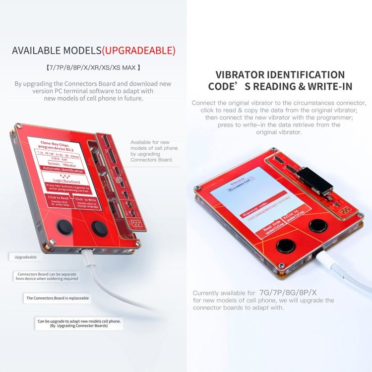 Chip Programmer LCD Screen True Tone Repair Programmer for iPhone 7 / 8 / XR /XS / XS Max Data Transfer, For iPhone 7 / 8 / XR /XS / XS Max - ORIWHIZ
