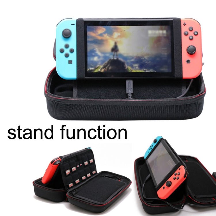 CHKJOK Game Console Bracket Function EVA Protective Sleeve For Switch Oled, Black, Gray - ORIWHIZCHKJOKNintendo AccessoriesNintendo Accessories Bags