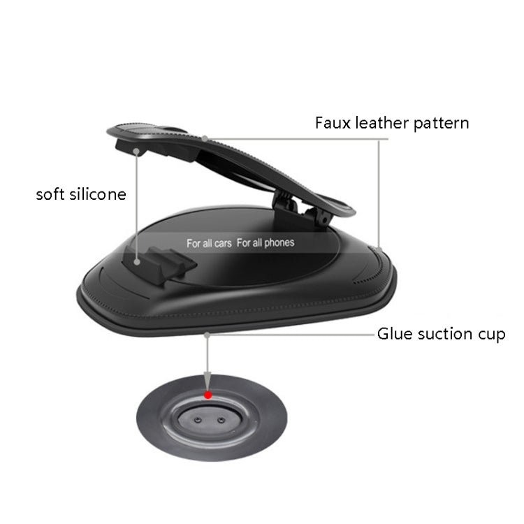 Compartment Suction Cup Instrument Table Universal Car Mobile Phone Bracket, X016 - ORIWHIZ