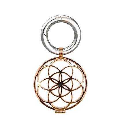 Copper Jewelry Style Shockproof Protective Cover Case with Keychain Hook Loop, For AirTag - ORIWHIZ