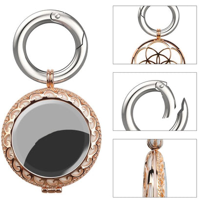 Copper Jewelry Style Shockproof Protective Cover Case with Keychain Hook Loop, For AirTag - ORIWHIZ