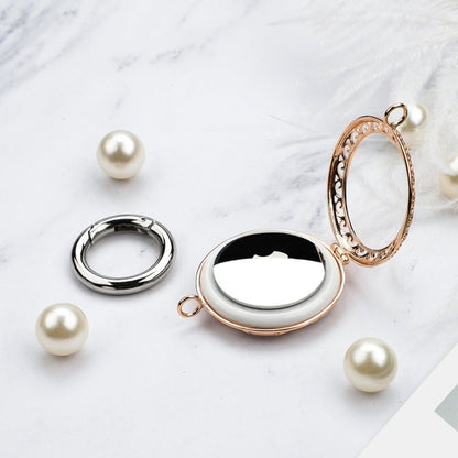 Copper Jewelry Style Shockproof Protective Cover Case with Keychain Hook Loop, For AirTag - ORIWHIZ