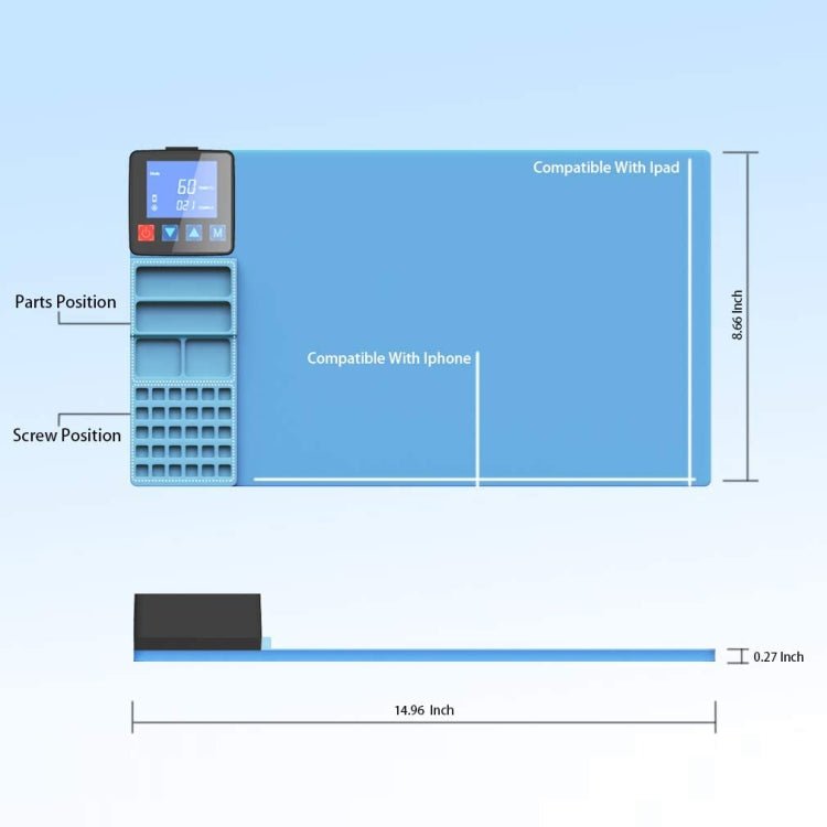 CPB CP320 LCD Screen Heating Pad Safe Repair Tool, EU Plug, CPB CP320(EUPlug) - ORIWHIZ