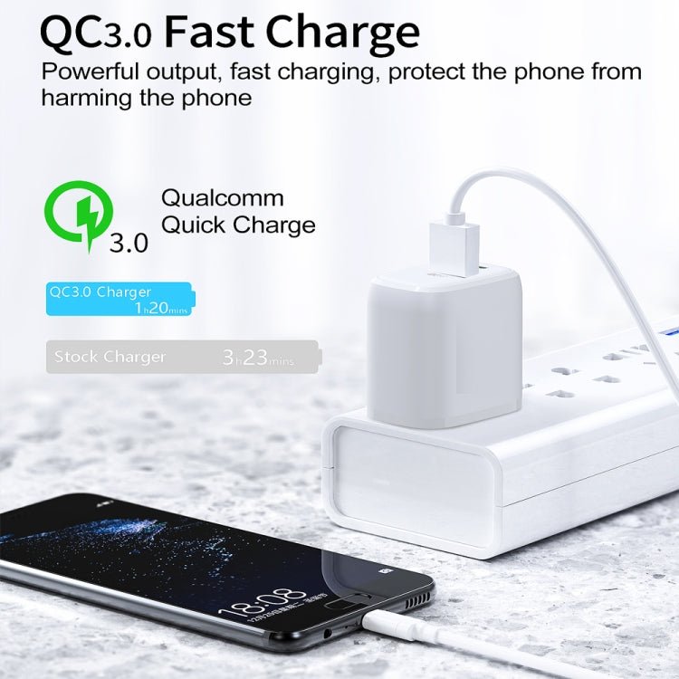 CS - 20W Mini Portable PD3.0 + QC3.0 Dual Ports Fast Charger with 3A Type - C to Type - C Data Cable, Charger + Type - C to Type - C Cable - ORIWHIZ